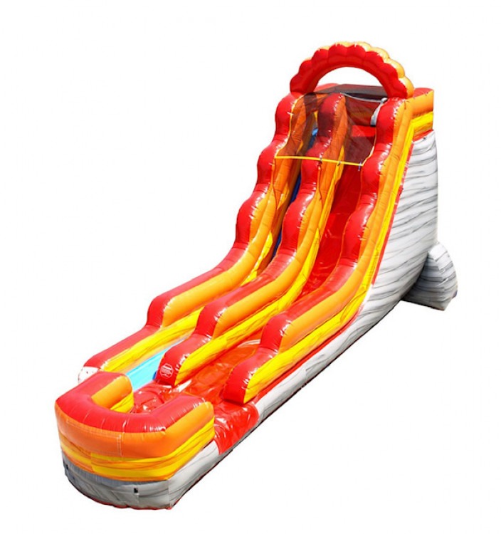 15Ft Red Marble Slide (Dry/Wet)